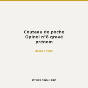 Couteau de poche Opinel n°8 gravé prénom